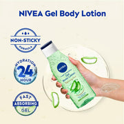 NIVEA Gel Body Lotion 75 ml | Aloe Vera | Refreshing Care For 24H Hydration | Non-Sticky | Fast Absorbing for Fresh And Healthy Skin