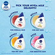 NIVEA Milk Delights Turmeric Face Wash 50ml | With Milk and Turmeric| Reduces 99.9% Pimple Causing Bacteria | Best Suited pH for Skin | All Skin Types