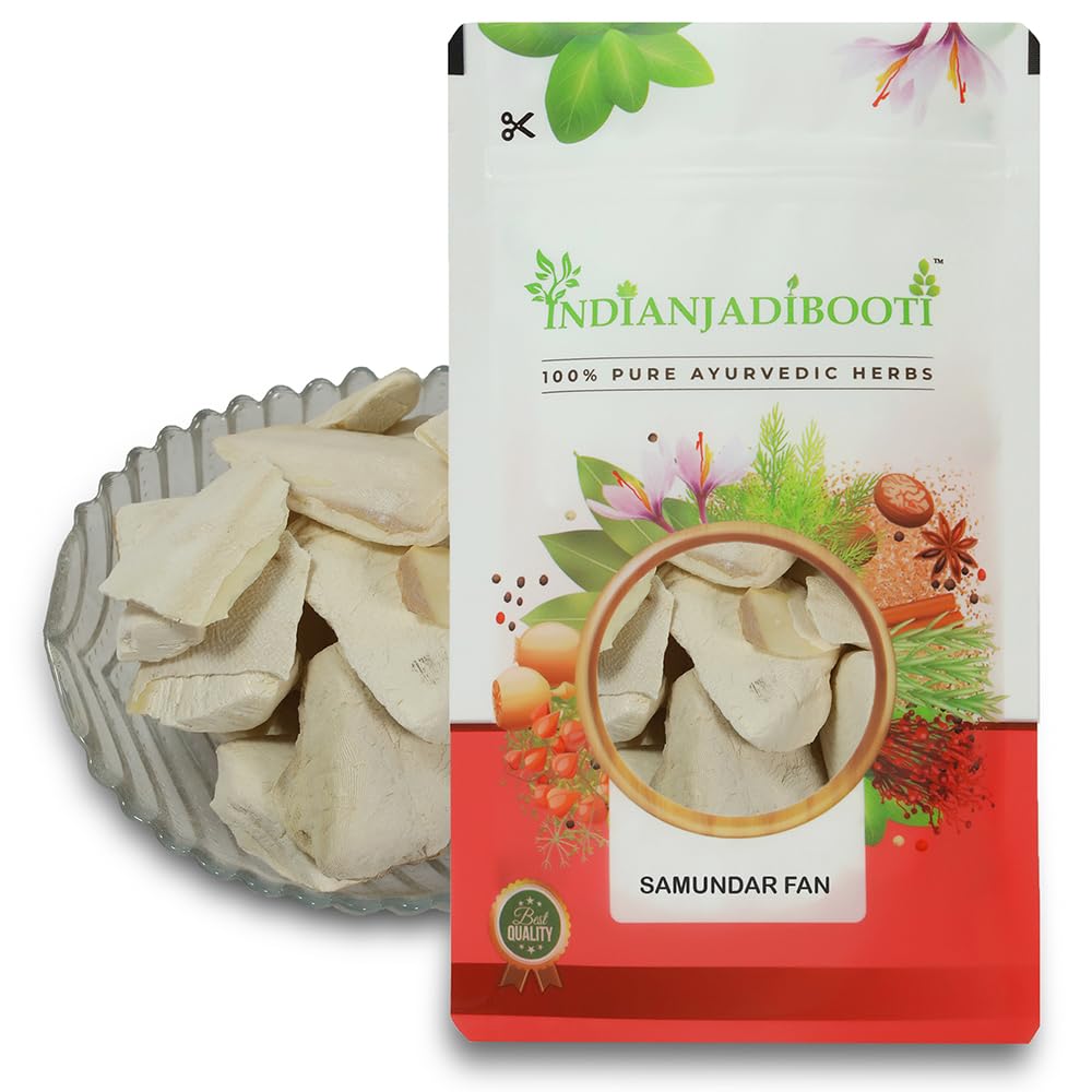 IndianJadiBooti Samundar Jhag (Cuttlefish Bone) | 2 Pack of 100g (Total 200g) | Natural Samudra Phen/Cuttlebone | Premium Calcium for Birds, Turtles & Traditional Skin Care (Desalinated & Sun-Dried)