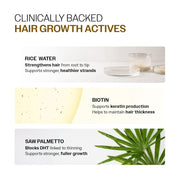Bare Anatomy Advanced Hair Growth Serum Roll-On| 3% Redensyl + 4% Anagain + 2% Baicapil + 5% Rosemary, Rice Water, Biotin & Saw Palmetto| Reduces Hair Fall, Supports Hair Growth for Men & Women | 25ml-Pack of 2