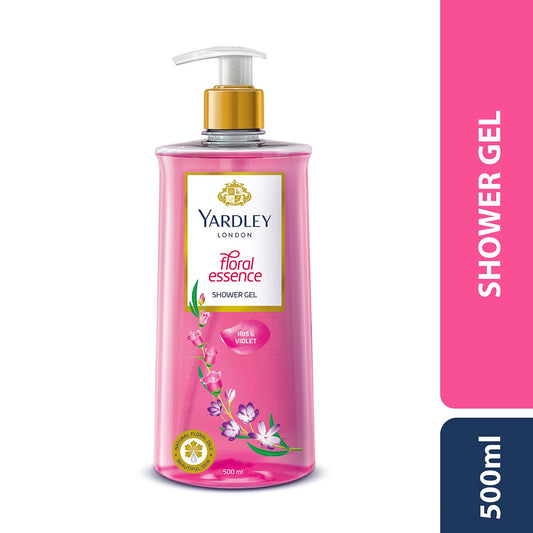 Yardley London| Shower Gel| Floral Essence| With Natural Floral Oils Of Iris & Violet| No Parabens| No Silicones 500ml