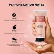 Bella Vita Luxury Glam Woman Perfume Body Lotion for Nourishing, Hydrating, Soft, Supple,Healthy Skin with Argan Oil and Shea Butter 200 Ml