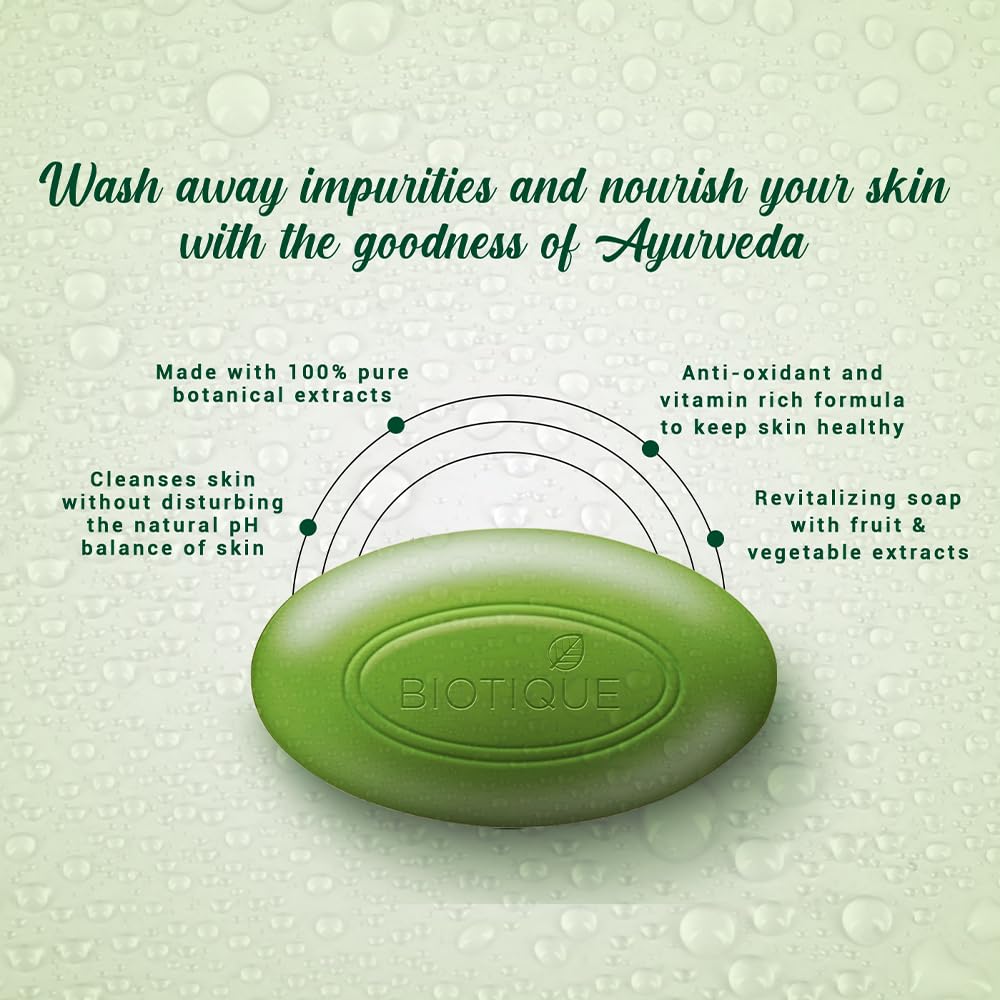 Biotique Basil & Parsley revitalizing Bathing Bar 150g x 3