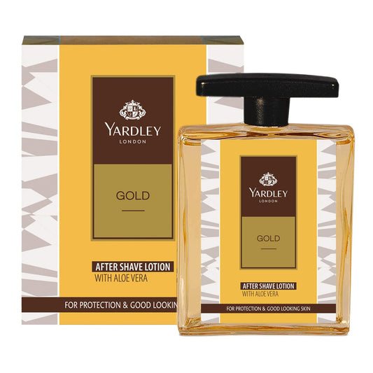 Yardley London Gold After Shave Lotion with Aloe Vera, 100ml (Pack of 1)