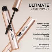 INSIGHT Professional Classic Mascara | Volumizing, Lengthening & Defining | Clump-Free | Smudge-Proof | Jet Black - 10g