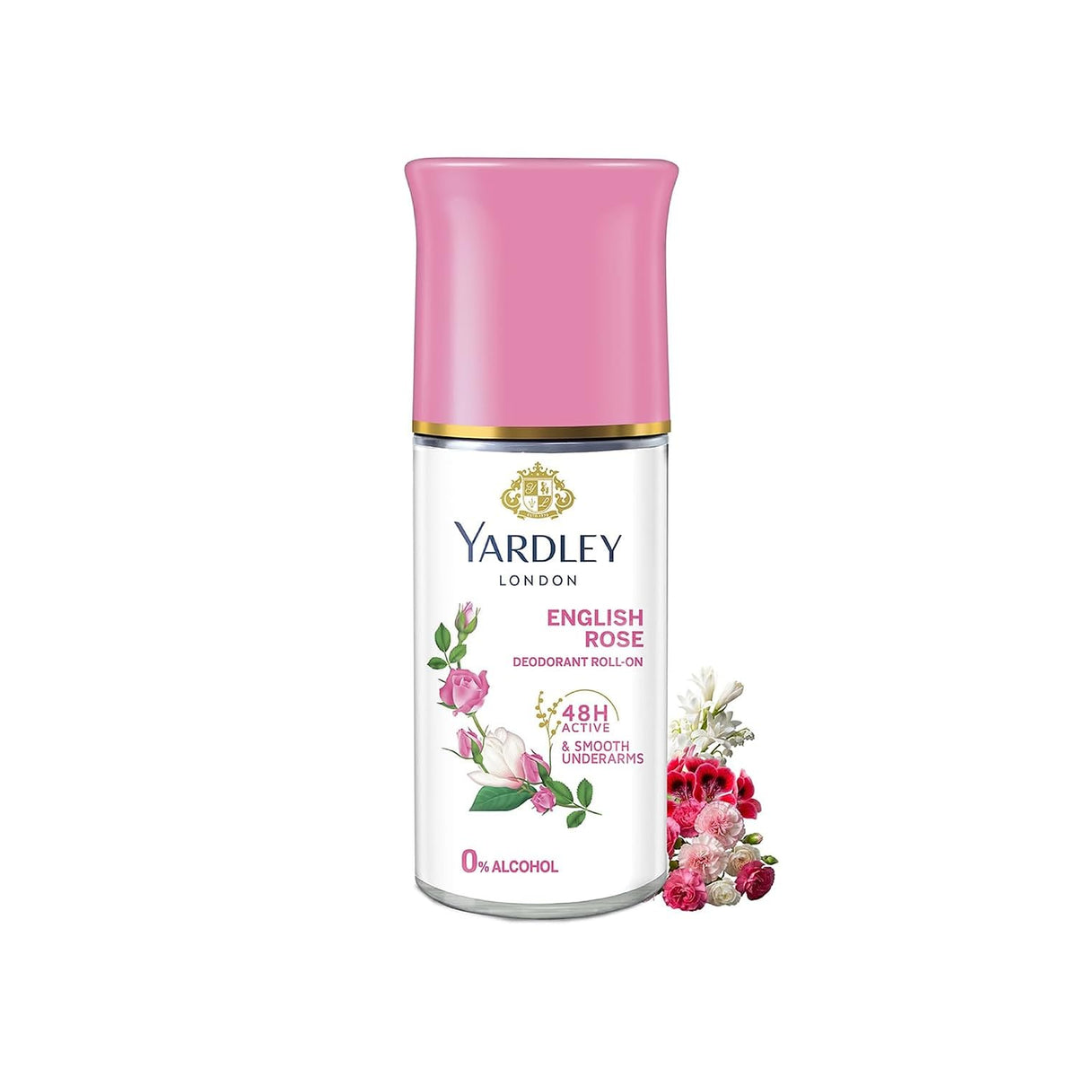 Yardley London English Rose Anti Perspirant Deodorant Roll On for Women, 50ml