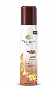 Yardley London Vanilla Blush No Gas Perfumed Deodorant | No Gas Deo for Women | 90% Naturally Derived | 800 Sprays | 150ml