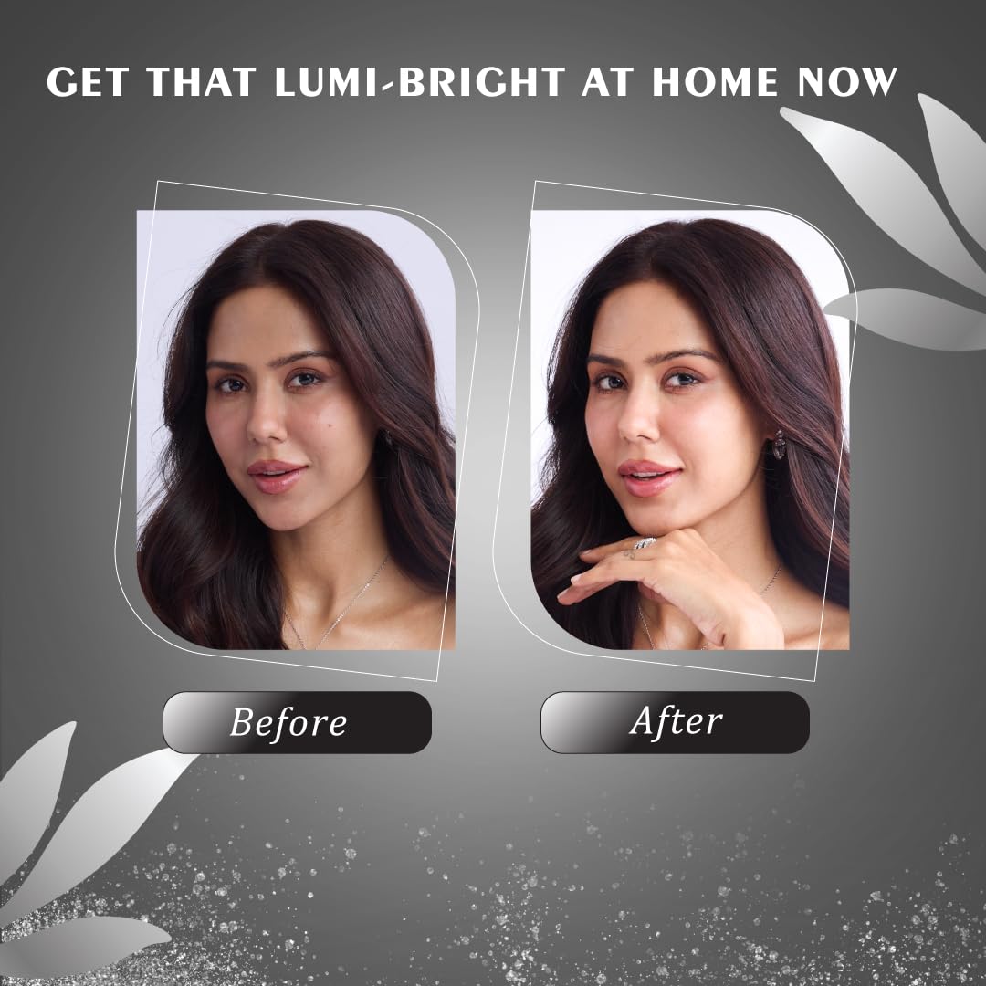 Dabur Fem Hyaluronic Lumi-Bright Facial Kit with Pure Diamond & Hyaluronic Acid – 35ml | Instantly Brightens & Hydrates | Reduces Dullness & Dark Spots | Gives Luminous, Smooth & Youthful Skin