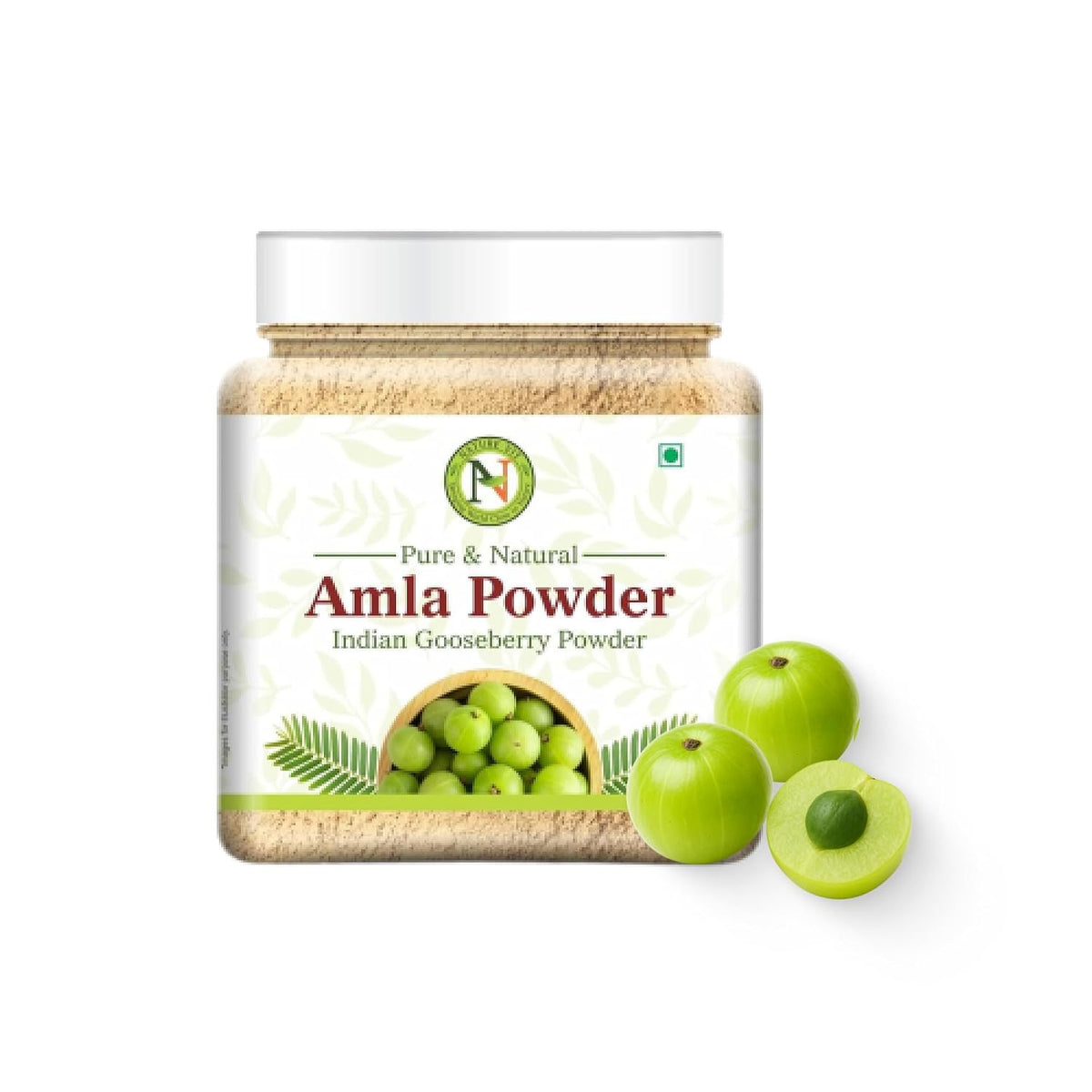 NatureVit Amla Powder 100g for Hair Growth | 100% Pure & Natural Indian Gooseberry Eating | Rich in Vitamin C | No Additives