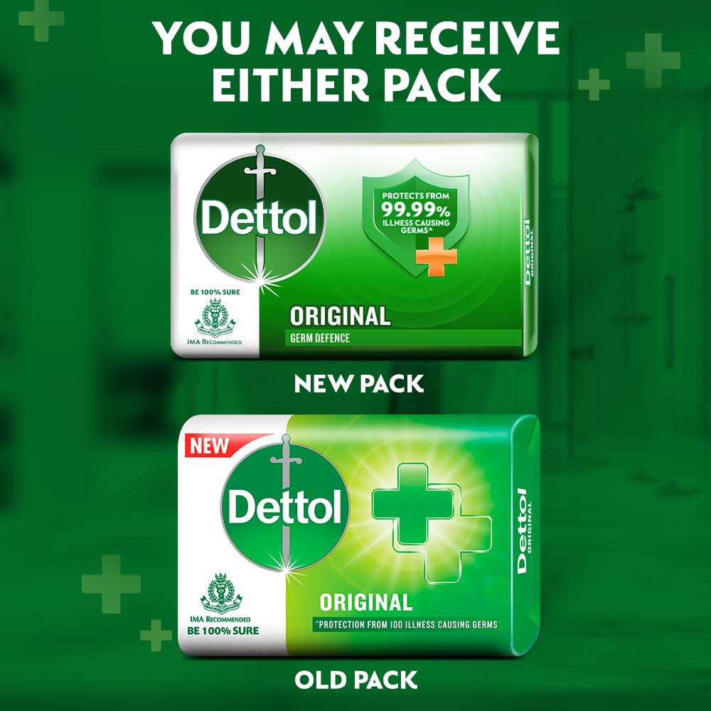 Dettol Original Germ Protection Bathing Soap Bar - 75g each), Combo Offer on Bath Soap