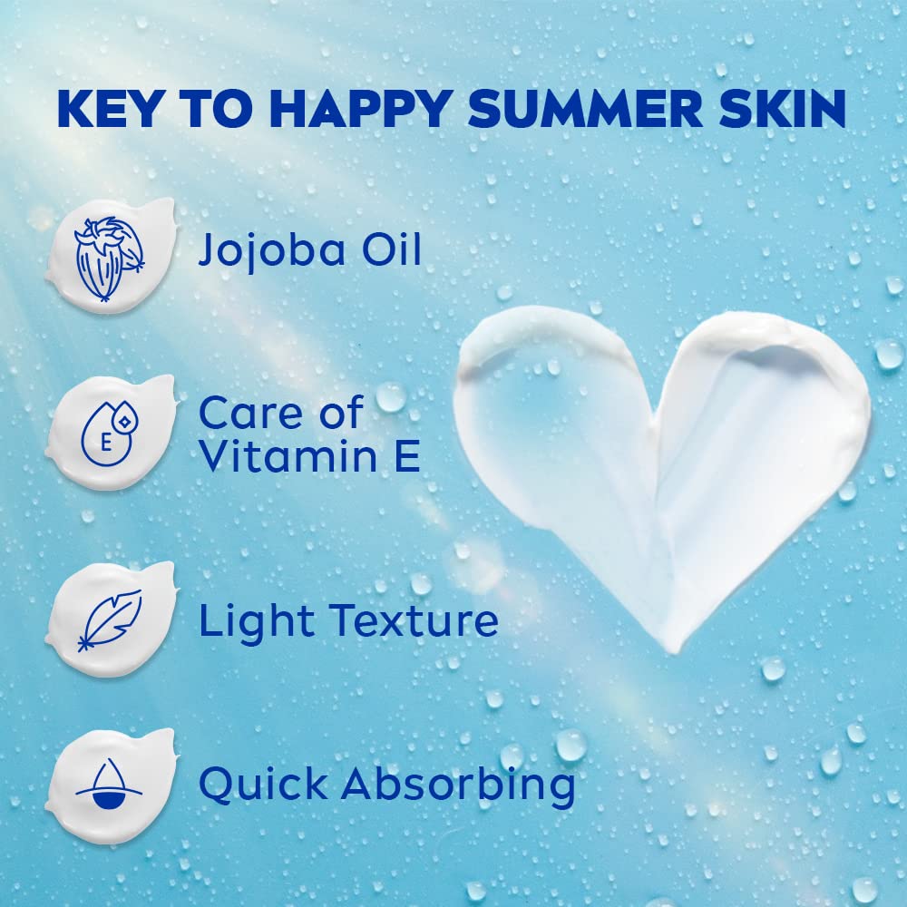 NIVEA Soft Light Moisturizer for Face, Hand & Body, Non-Greasy Cream with Vitamin E & Jojoba Oil for Instant Hydration