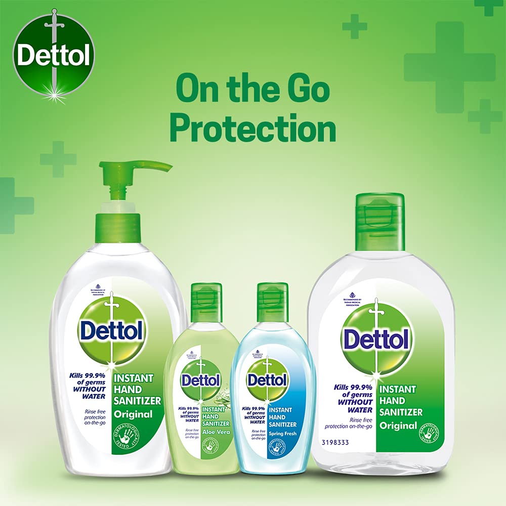 Dettol Original Germ Protection Alcohol based Hand Sanitizer, 110ml, Pack of 4