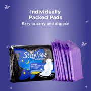 Stayfree Advanced XL All Night Sanitary Napkins (56 Count-Pack of 2, 28 Count)