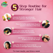 Zandu Ayurvedic Onion Oil (200ml): Power of Onions for Strong & Smooth hair | 9 Herbs & 10 Natural Oils | Helps reduce Hair Thinning & Hair Breakage | Improves Hair Quality | Controls Dandruff