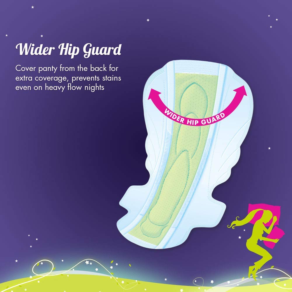 Sofy Bodyfit Overnight Sanitary Pads - XXL-350mm long, Pack of 10