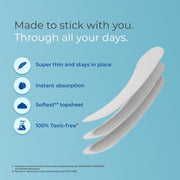 Nua Everyday Comfort Panty Liner for Women Daily Use | Pack of 80 liners 190mm | For White Discharge, Spotting & Non Period Leakages | Individually Wrapped | Zero Irritation | Super-thin | Stays in Place | Instant Absorption | Softest Top sheet | 100% Toxic-Free | Panty Liner Pads Sanitary Napkins