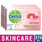 Dettol Soap Value Pack, Skincare, 3 Pieces x 125g