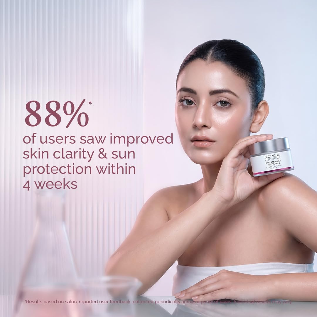 Biotique Professional Brightening + Whitening Stem Cell Day Cream SPF 30+ 50gm