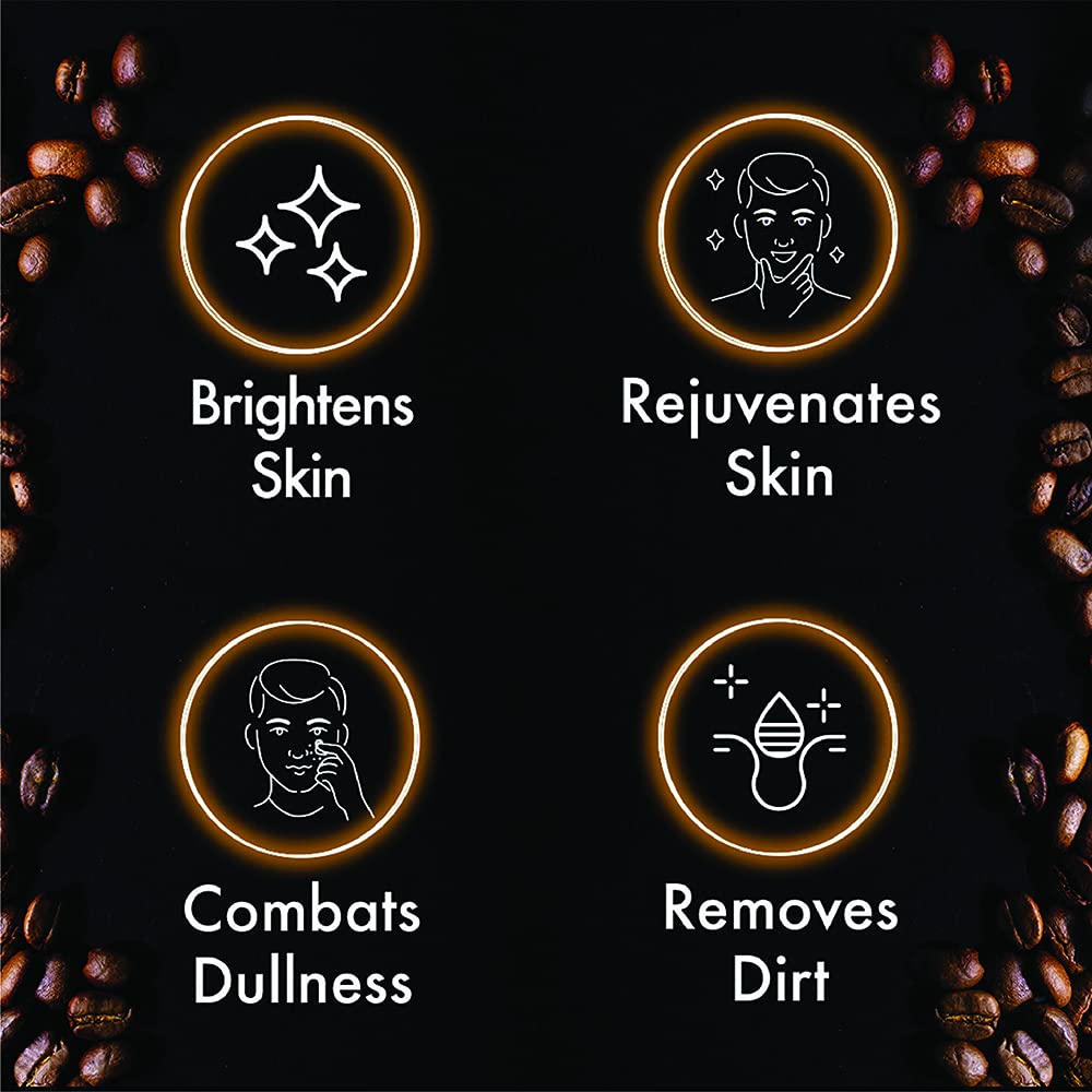 Pond's Men Energy Bright Anti-Dullness Facewash With Coffee Bean, 100 g (Pack of 2)