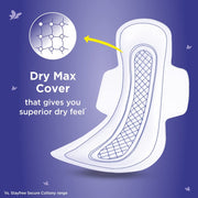 Stayfree Dry Max All Night Sanitary napkins (Pack of 28 Count) XXL