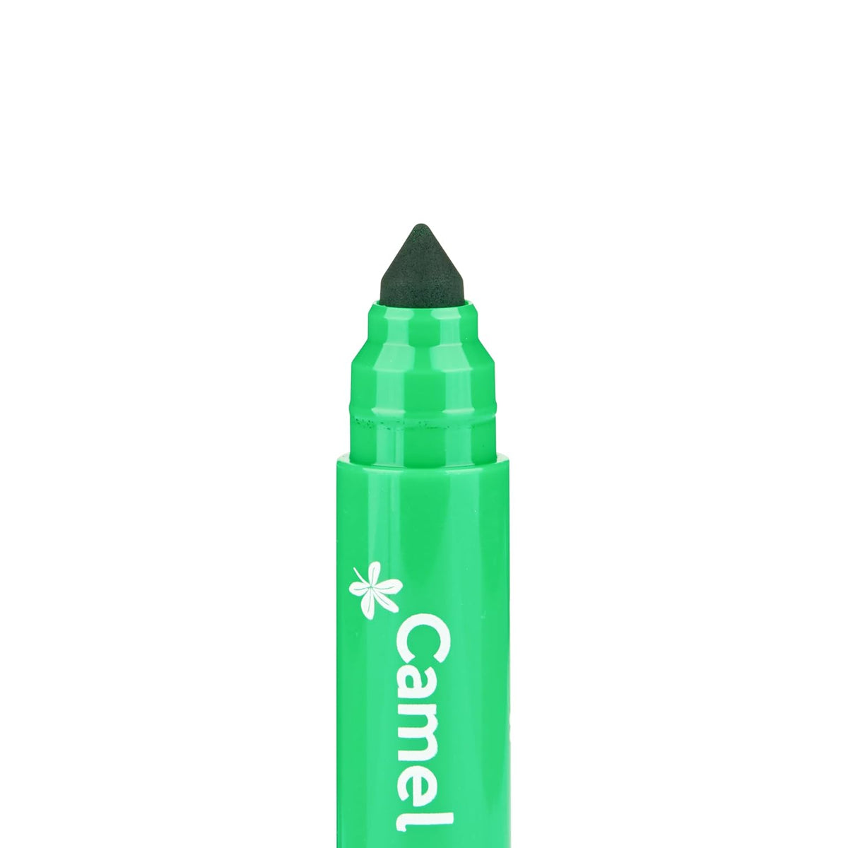 Camel Washable Colour Medium Tip Markers 12 Shades (lid Colour May Vary)