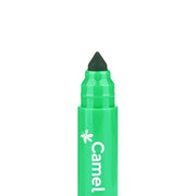 Camel Washable Colour Medium Tip Markers 12 Shades (lid Colour May Vary)