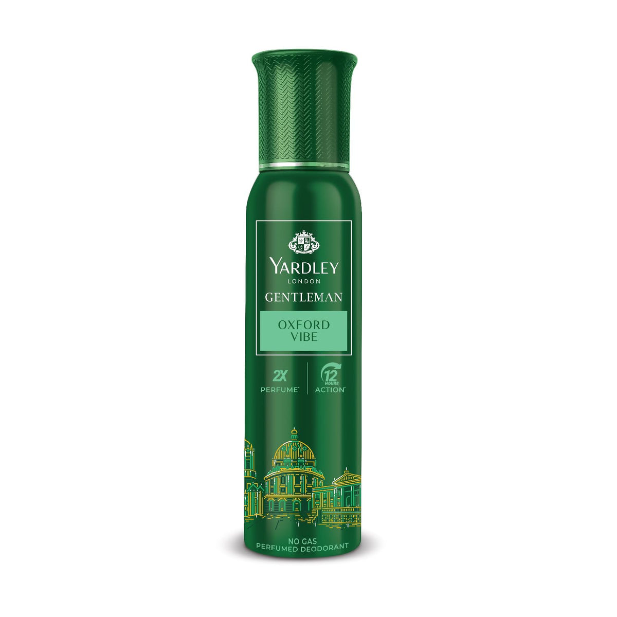 Yardley Gentleman Oxford Vibe No Gas Perfumed Deodorant| No Gas deo for Men| 2X Perfume | 12 Hours Action | 120ml