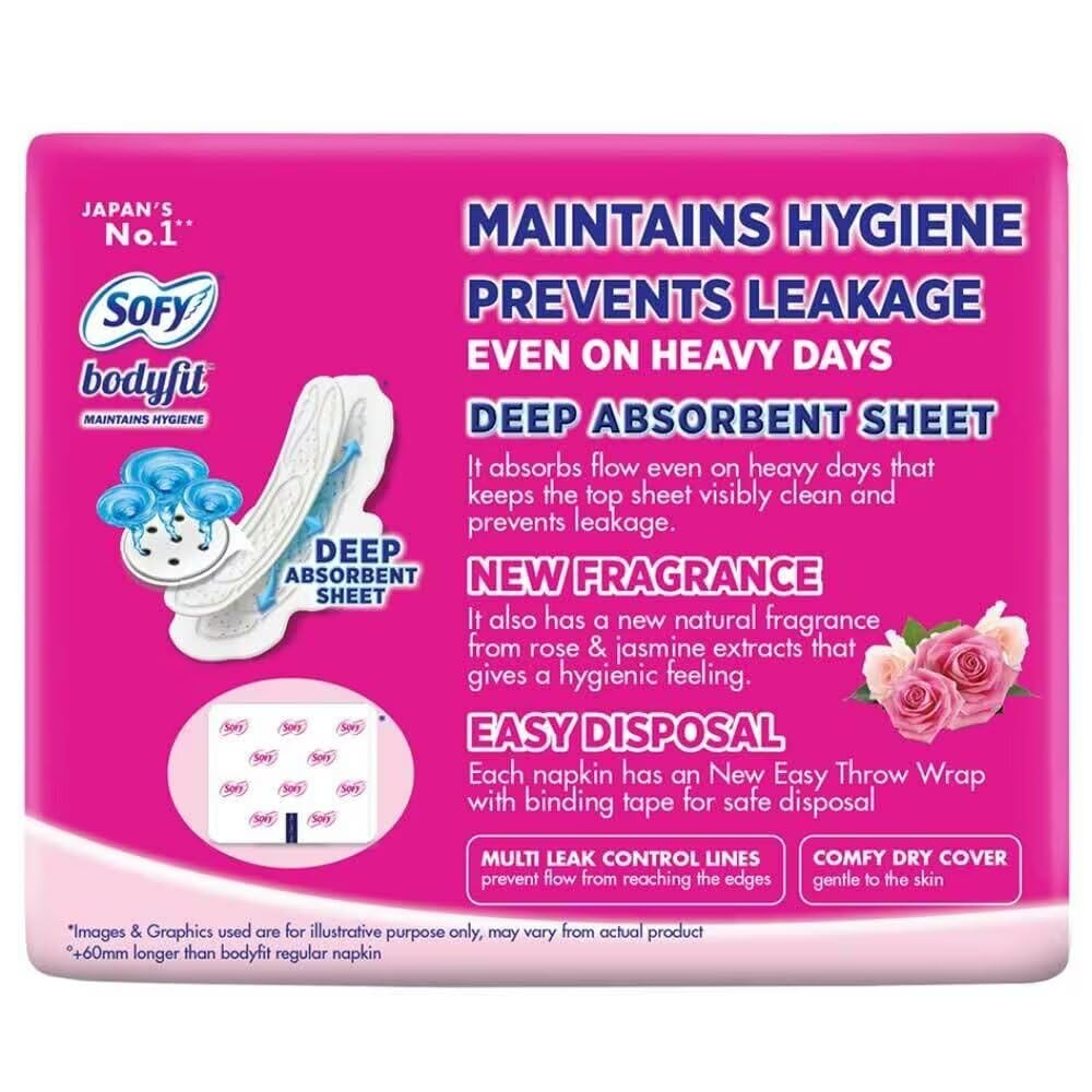 Sofy Body Fit Slim Sanitary Pads - 6 Pads (Extra Large)