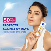 NIVEA Luminous Even Glow Oil Control Day Cream & Moisturizer SPF 50 | Patented Thiamidol (60X More Effective Than Vitamin C) | Dark Spots & Pigmentation | Oil Control, Brightening & Even Tone with Hyaluronic Acid