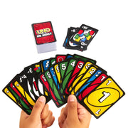 Mattel Games UNO Show ‘em No Mercy Card Game for Kids, Adults & Family Parties and Travel with Extra Cards, Special Rules and Tougher Penalties.