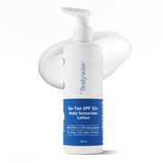 Be Bodywise De-tan Body Sunscreen Lotion with SPF 50+ PA++++ | Broad Spectrum UVA & UVB Protection, No White Cast, Hydrates Skin | Niacinamide, Papaya & Guava Extract |Light-weight & Non-greasy, 175ml