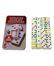 Toy Imagine Double Six Color Dot Dominoes Set