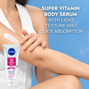 NIVEA Super 10 Glow Body Serum Lotion 170ml | 120X Vitamin C Niacinamide Body Lotion SPF15 Daily Sunscreen | Reduces Dullness and Dark Spots | Lightweight Fast Absorbing Moisturizer | Glowing Skin in 5 Days