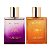 Bella Vita Luxury The Sweet Spot | Date Woman & Honey Oud Unisex | Long Lasting Perfume for Men and Women | 2 x 100ml | Floral, Woody & Fruity Premium | Fragrance You’ll Love