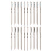 Hauser XO Gel Pen Combo Pack | Matt Finish Body With Ultra Durable Tip | 10 Pcs Blue Ink & 10 Pcs Black Ink