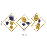 DSH CRAFTING YOUR CURIOSITY Metal Wall Art Wall Sculptures Hanging Perfect For Home Decorations Living Room Bedroom. (06-LEAFframe)