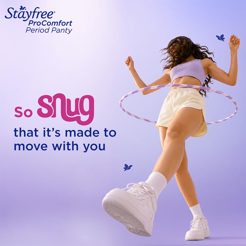Stayfree ProComfort Period Panty for Women | Disposable Period Pants Pack of 10, L - XL | Air Soft Cover | 360° Leakage Protection for Heavy Flow | Snug Fit | Odour Control