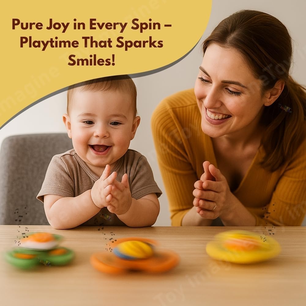 Toy Imagine Insect-Themed Suction Spinner Toys for Babies & Toddlers