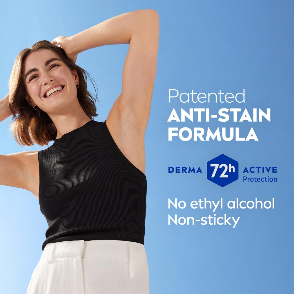 NIVEA Antiperspirant Stick for Women, 48h Protection, Black & White Invisible Original, 50ml