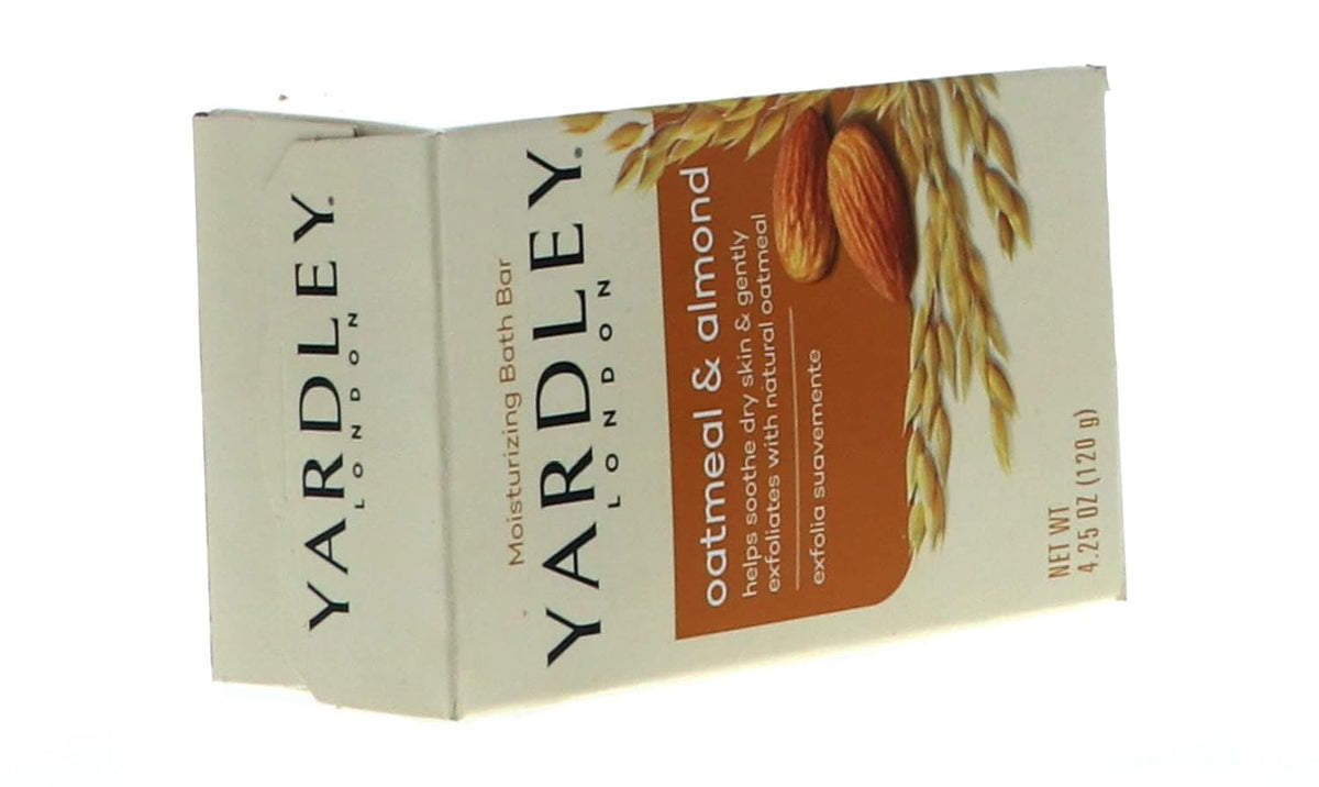 Yardley of London Naturally Moisturizing Bar Soap Oatmeal & Almond 4 /pack