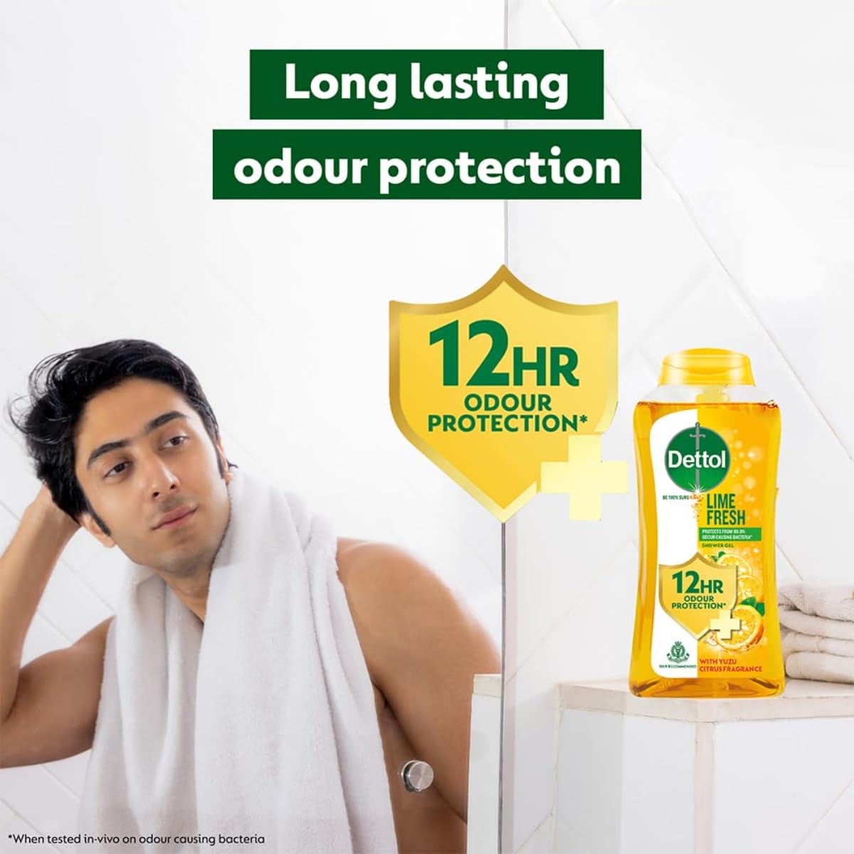 Dettol Body Wash and Shower Gel for Women and Men, (Icy Cool, Lime Fresh, Skincare) | 250ml Pack of 3