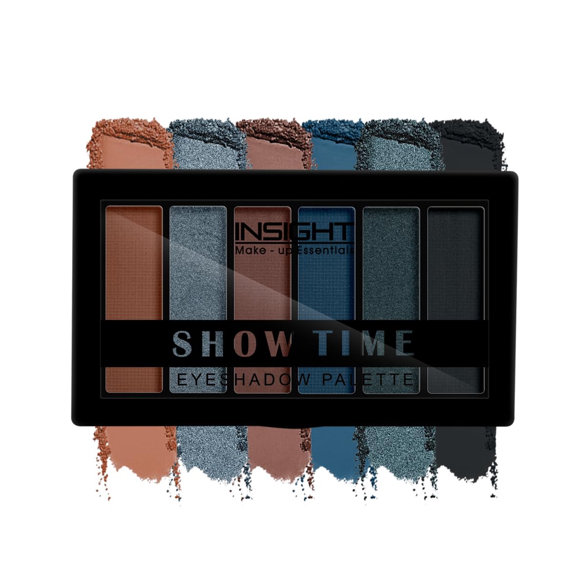 INSIGHT Show Time 6 Color Eyeshadow Palette | Matte Finish | Begginer Friendly | Easily Blendable | Day to Night Look - (Moonlight) 15 g