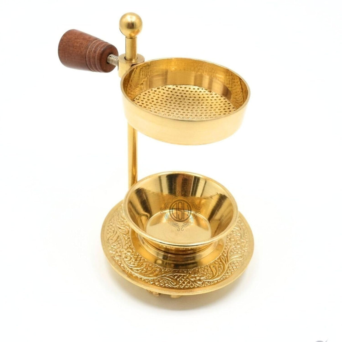 DSH Incense Holder Tea Light Candle or Charcoal Resin Heated for Home Decor Height Adjustable Sambrani Dhoop Holder for Home Fragrance & Spiritual