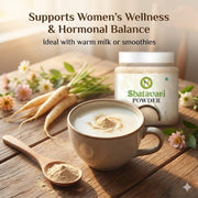 NatureVit Shatavari Powder 100g | Ayurvedic Women’s Health Supplement | 100% Pure & Natural | Supports Hormonal Balance & Immunity