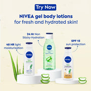 NIVEA Gel Body Lotion 75 ml | Aloe Vera | Refreshing Care For 24H Hydration | Non-Sticky | Fast Absorbing for Fresh And Healthy Skin