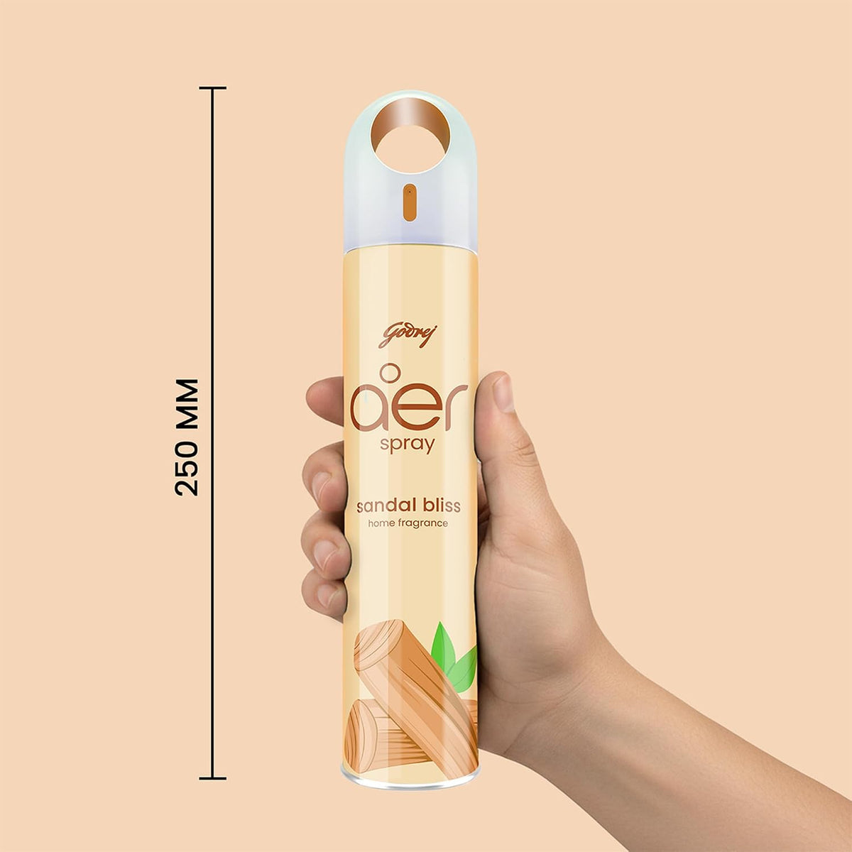 Godrej aer Spray | Room Freshener for Home & Office - Sandal Bliss (180 ml) | Long-Lasting Fragrance