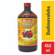 Baidyanath Asli Ayurved Dadimavaleha Syrup with Pomegranate – Ayurvedic Digestive Tonic for Indigestion, Loss of Appetite, Gas & Anemia – Herbal Iron-Rich Supplement – 450ml