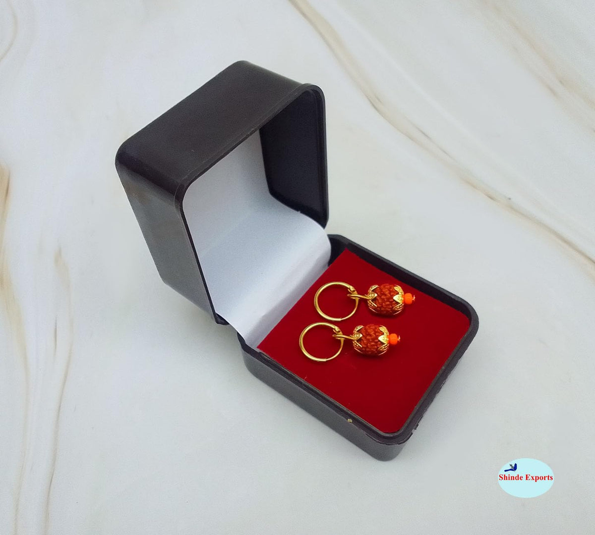 SHINDE EXPORTS rudraksha earrings bali for men and women