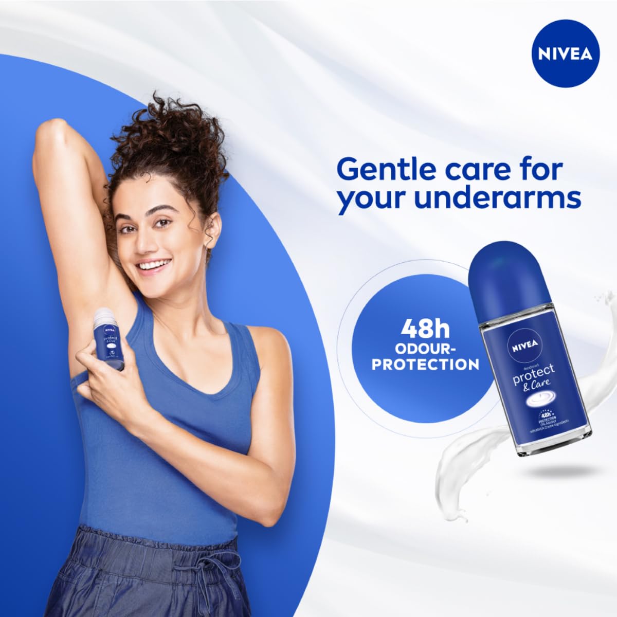 NIVEA Protect & Care Roll On Fresh, Unisex (50Ml)