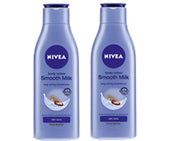 NIVEA Smooth Milk Body Lotion, 200 ml (Pack of 2)